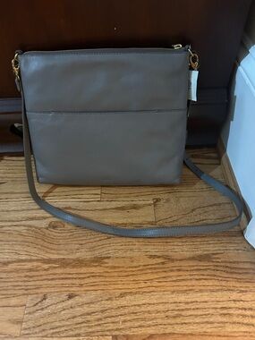 Brand New Fossil Leather Crossbody Bag with Gold Hardware